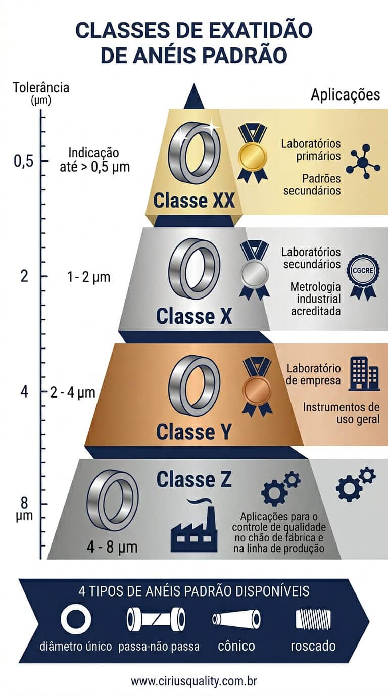 Anel Padrão O que é, Tipos, Aplicações e Cuidados na Metrologia Dimensional